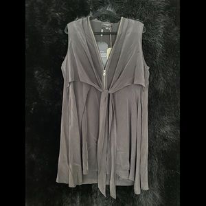 NWT Allsaints silk zipper dress